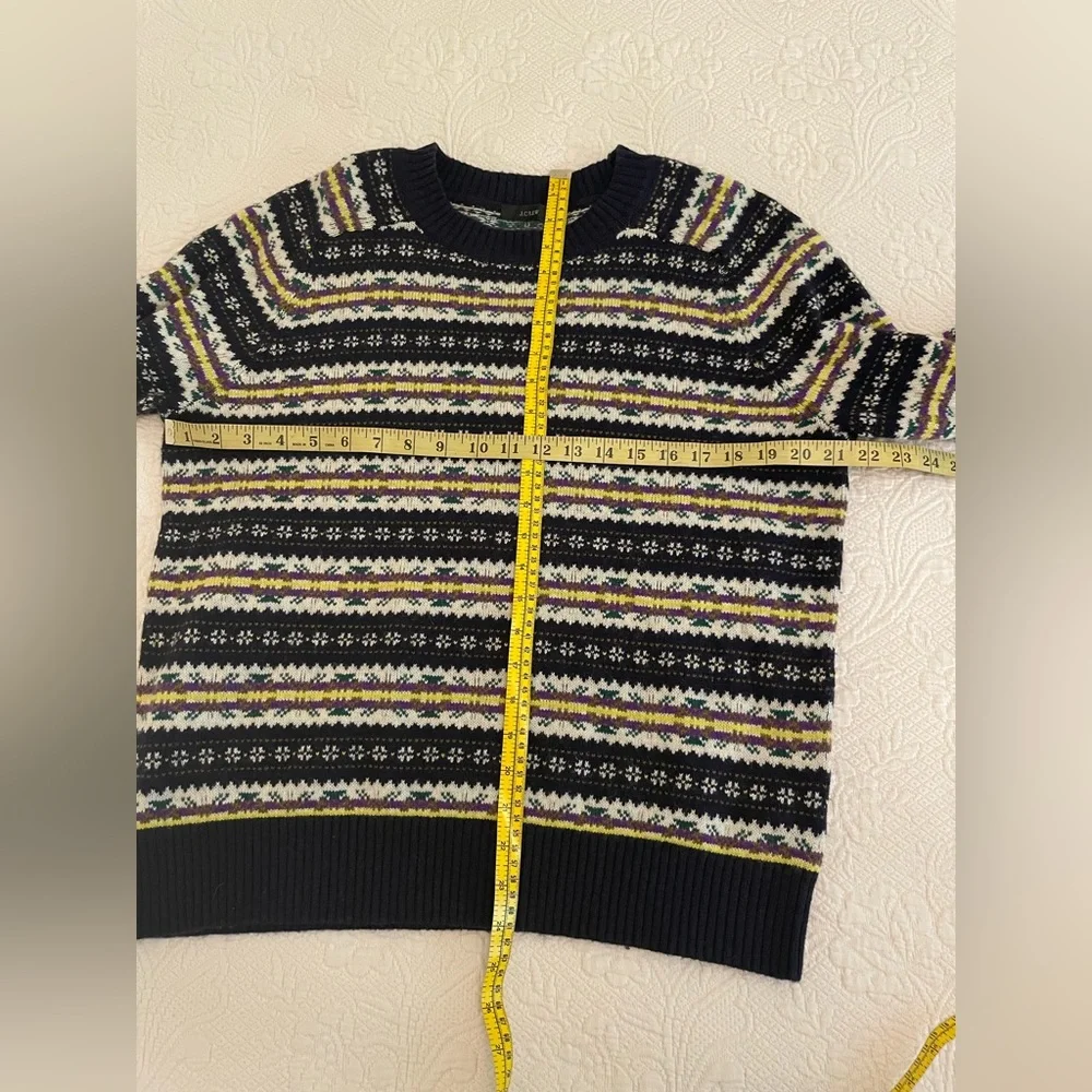 J. Crew Fair Isle Crew Neck Sweater XL